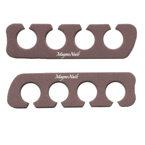 2 x Zehenspreizer braun Nagelstudio Zubehör Fusspflege Fußpflege