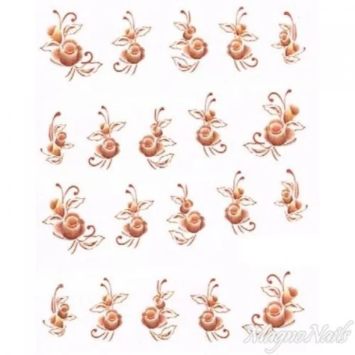 2D Nail Art One Stoke Sticker