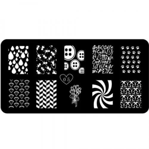 Stamping Schablone A01