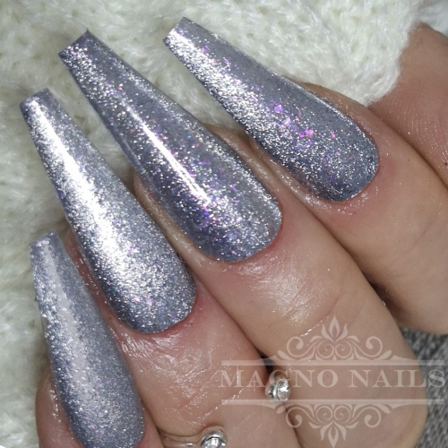 Preview: Nageldesign Ideen - Aurora Cat Eye Nägel
