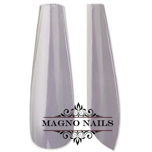 Preview: 100 x Fullcover Ballerina Tips in einer Box klar