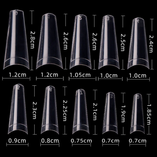 Preview: Klare Profi Nail tips Ballerina