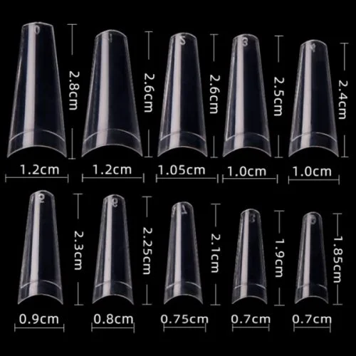 Klare Profi Nail tips Ballerina