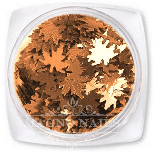 Nail Art Glitter Shapes - Herbst Blätter braun Nägel Nail art Nailart Nageldesign Nagel