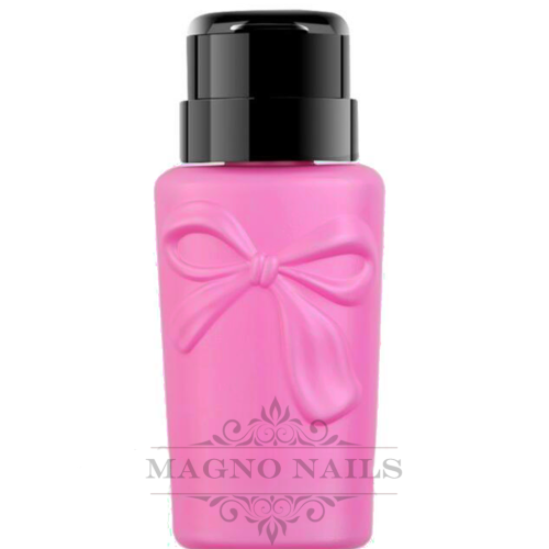 Designer Dispenser Flasche - Schleife pink Nagelstudio Pump Designer Flasche