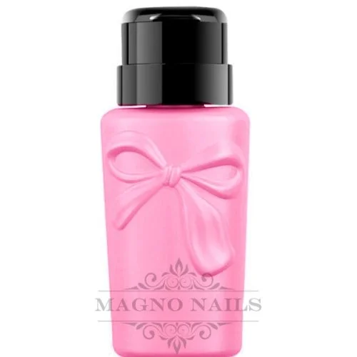Designer Dispenser Flasche - Schleife rosa Nagelstudio Pump Designer Flasche