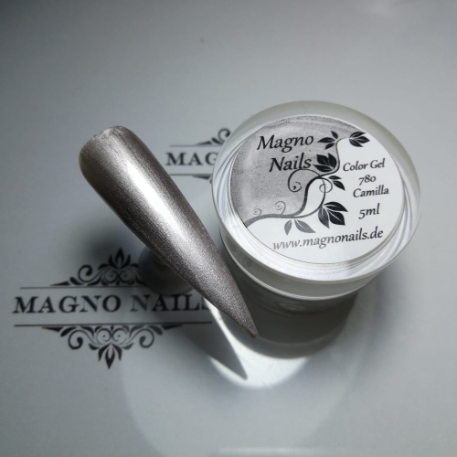 Preview: Farbgel Perlgel Pearl Gel grau Nude Silber