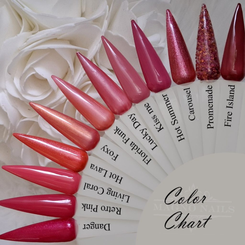 Preview: Pink Altrose Nude Farbpalette Nägel Nageldesign Farbtips Nageltips Farbkarte