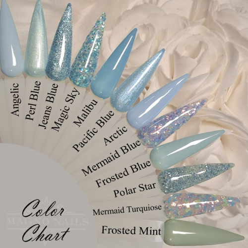 Preview: Color Chart Nail Color - Winter Blue Farben