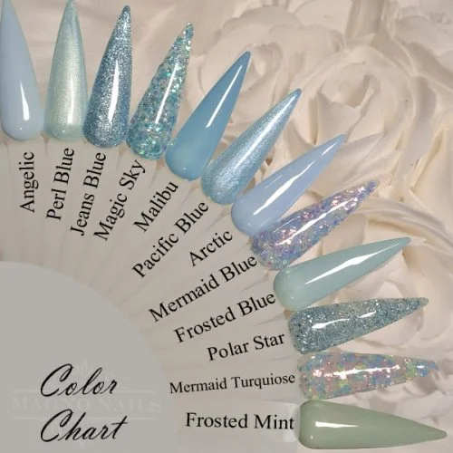 Color Chart Nail Color - Winter Blue Farben