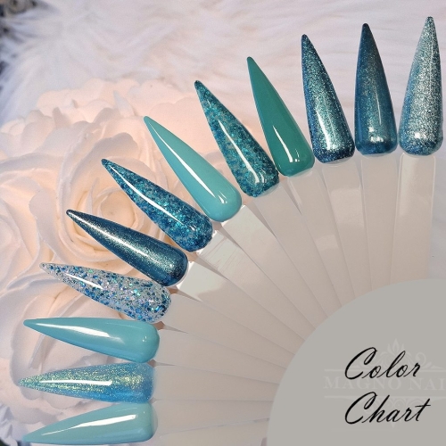 Winter Farben in mint für Nageldesign