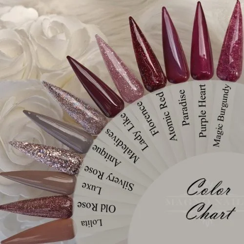 Farbgel Palette Karusell Pink Lila Nude