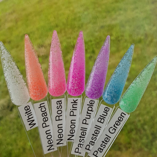 Preview: Confetti Nägel - Neon Matte Pailetten Gel