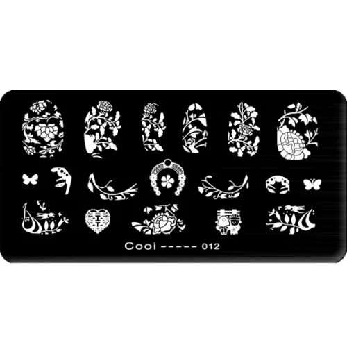 Stamping Schablone A01