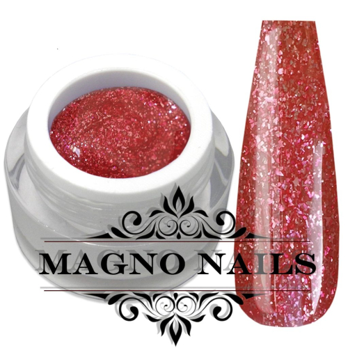 Preview: UV Gel - 1908 - Chrome Glitter Glam Gel - Cranberry