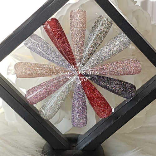 Preview: UV Gel - 4408 - Disco Glam Gel - Fancy Bordeaux