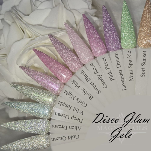 Preview: UV Gel - Disco Glam Gel - 5349 - Mint Sparkle
