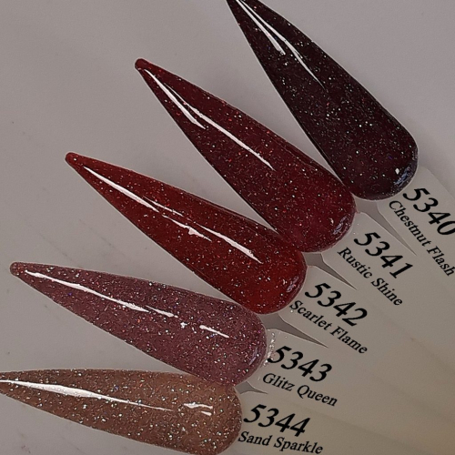 Preview: Disco Rot mit Mulicolor Herbst Glitzer - Online Bestellen