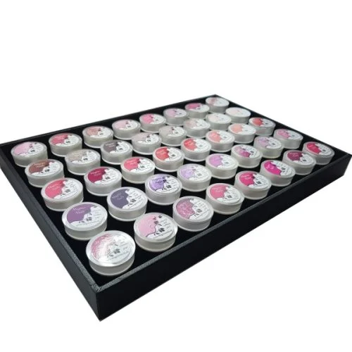 Schublade Display für 40 Gel Dosen leer Sortierbox Aufbewahrung