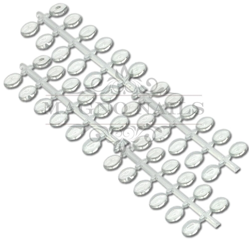 48 Color Dots - UV Gel Präsentationsdisplay klar oval