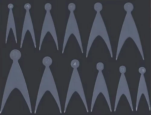 Silikon Einlegeschablone für Dual Tips Nageldesign Nägel Nails Nagelstudio Einleger