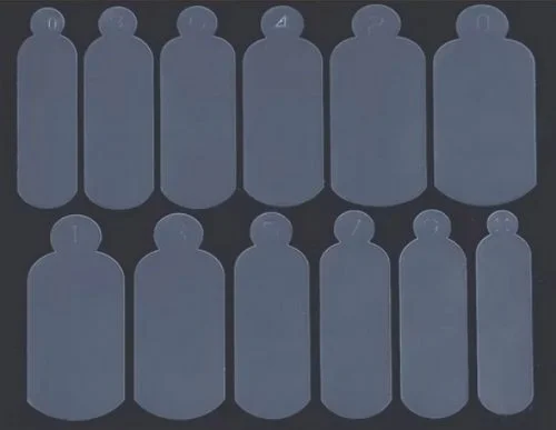 Silikon Einlegeschablone für Dual Tips Nageldesign Nägel Nails Nagelstudio Einleger