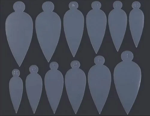 Silikon Einlegeschablone für Dual Tips Nageldesign Nägel Nails Nagelstudio Einleger