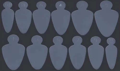 Silikon Einlegeschablone für Dual Tips Nageldesign Nägel Nails Nagelstudio Einleger