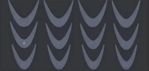 Silikon Einlegeschablone für Dual Tips Nageldesign Nägel Nails Nagelstudio Einleger