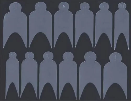 Silikon Einlegeschablone für Dual Tips Nageldesign Nägel Nails Nagelstudio Einleger