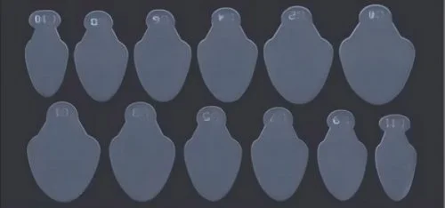 Silikon Einlegeschablone für Dual Tips Nageldesign Nägel Nails Nagelstudio Einleger