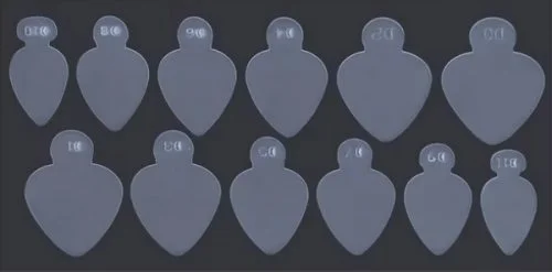 Silikon Einlegeschablone für Dual Tips Nageldesign Nägel Nails Nagelstudio Einleger