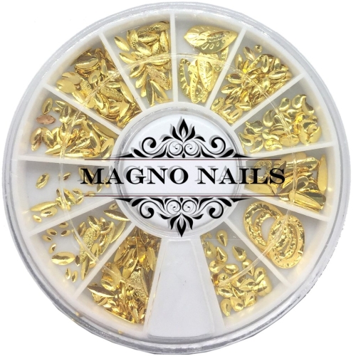 3D - Einlegemotive - Overlays gold Nail Art Nailart Overlay
