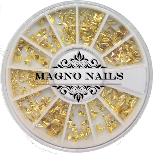 3D - Einlegemotive - Overlays gold Nail Art Nailart Overlay