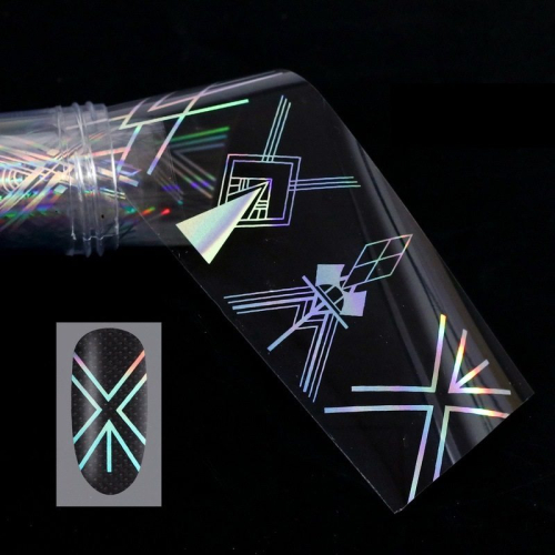 Nail Art Transfer Folie 1m - Nail Foil -  Holographic Nagelfolie Nageldesign Folie Tranferfolie Nailart