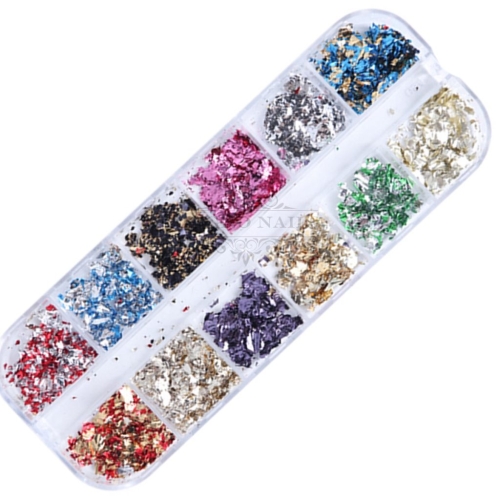 Metallic Flakes - Chameleon Flakes - Set Nail Nagelstudio Nägel Nailart Nail art