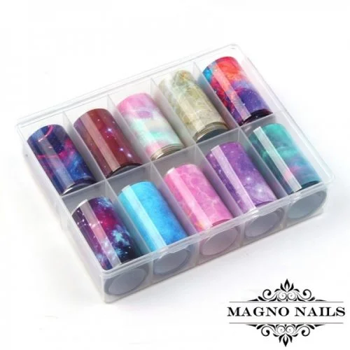 Nail Art Transfer Folien Set - Marble Nagelfolie Nageldesign Folie Tranferfolie Nailart