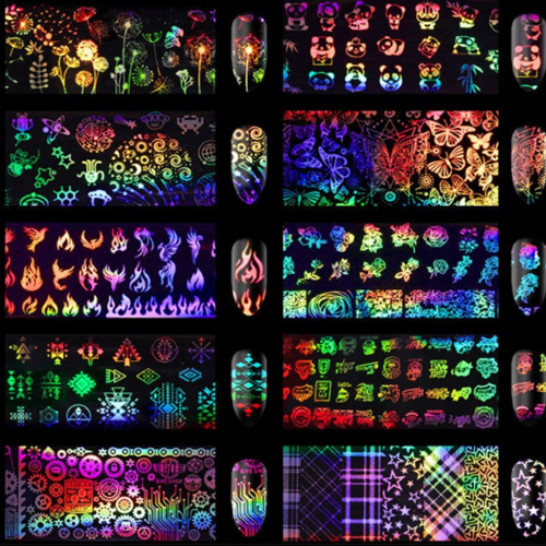 Preview: Holografische Transfer Nagelfolien