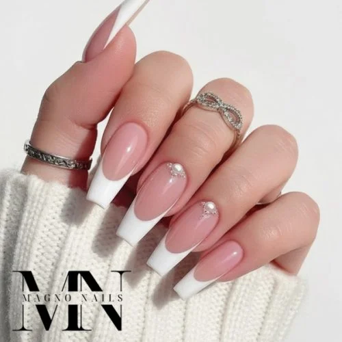 Perfektes Weisses French - Fiber Glas Make Up Gel