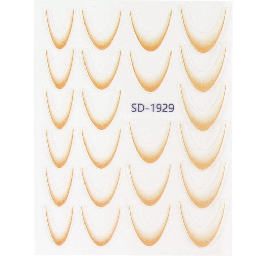 Preview: 2D French Line - Ombré French Sticker orange SD-1929