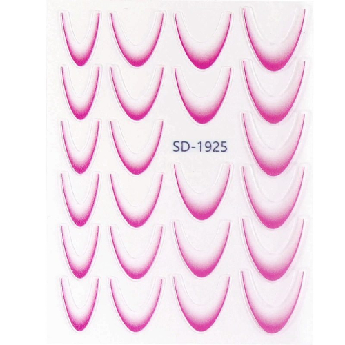 Preview: 2D French Line - Ombré French Sticker pink SD-1925