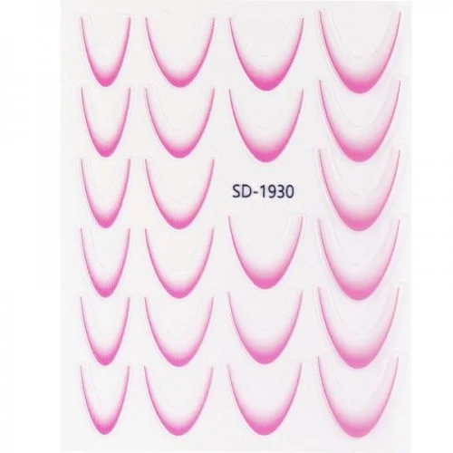 2D French Line - Ombré French Sticker rosa SD-1930
