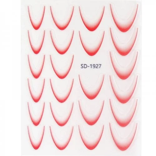 2D French Line - Ombré French Sticker rot SD-1927