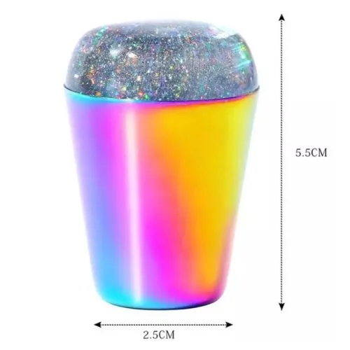 Glitter Nail Art Stempel mit Scraper multicolor Nail Art Nails Nagel Nögel Nailart