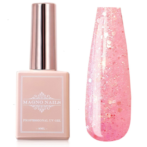 Preview: UV Gel - 6021 - Glitter Gel Lack - Bridal Pink