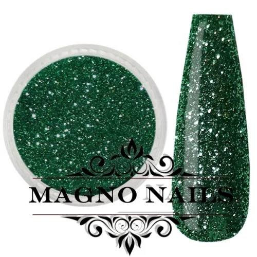 Nail Art Glitterpuder grün metallic fein Nägel Nails Nailart Nageldesign Nagel Glitzer