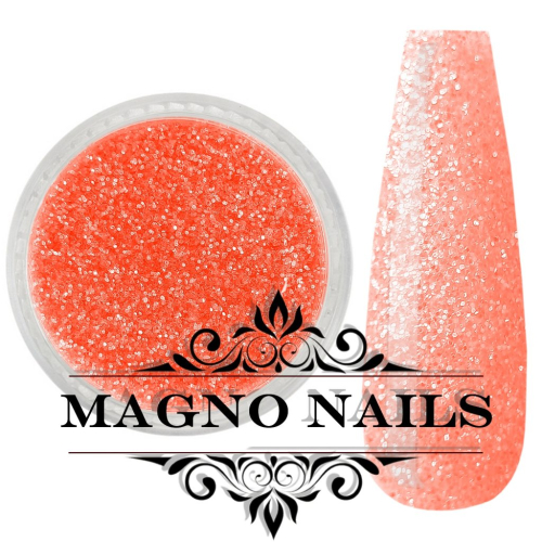 Preview: Nail Art Glitterpuder neon coral fein