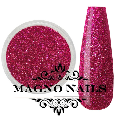 Preview: Nail Art Glitterpuder pink metallic fein