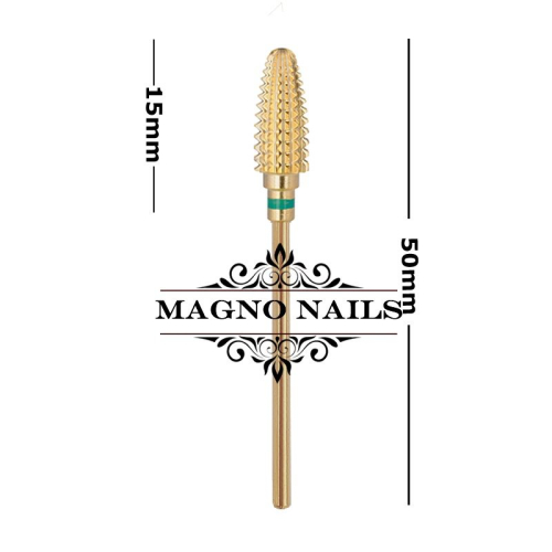 Preview: Profi Titan Fräser Bit - Fräser Aufsatz Kegel gold