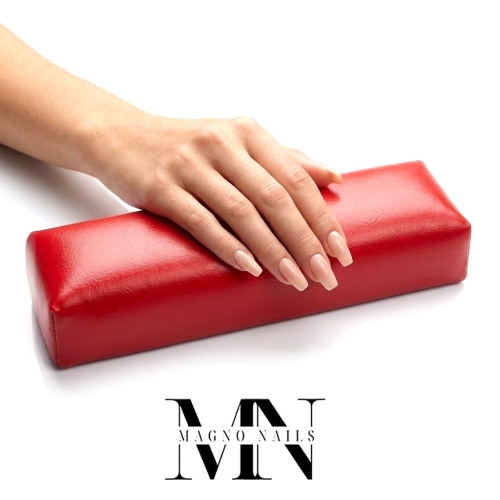Handauflage Kunstleder rot Nail Nagelstudio Hilfsmittel Ausstattung Nägel